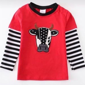 Boy’s Cow Shirt toddler boy shirt embroidered boy shirt